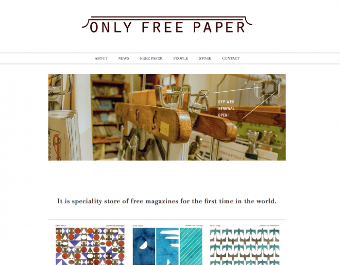 ONLY FREE PAPER／FiKAお取り扱いshop